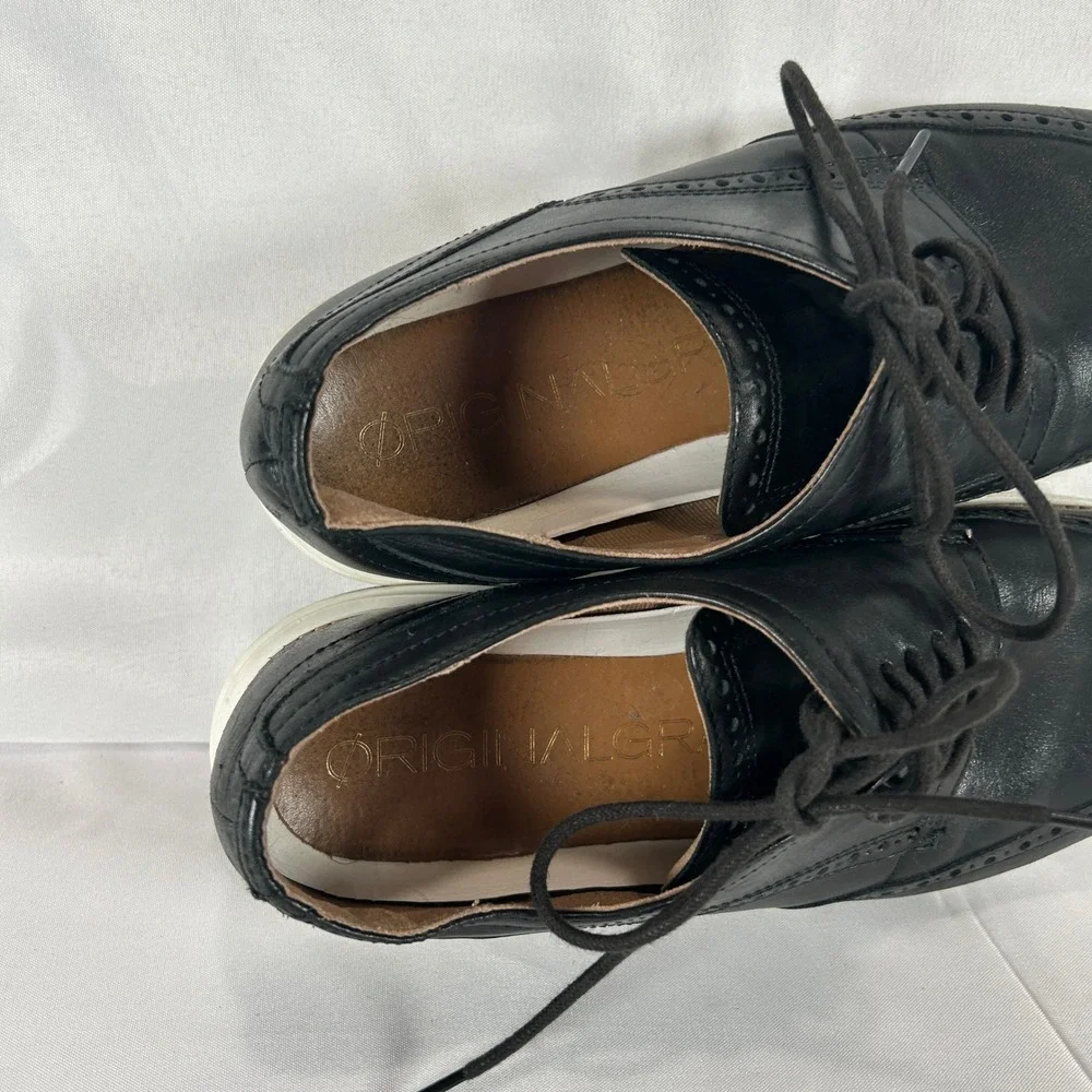 Cole Haan Original Grand Wingtip Oxford Mens 11.5 Black Leather C26469 Shoes